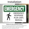 Signmission Response Plan (ERP) Manual With Symbol, 7 in W x Rectangle, Vinyl Decal OS-2PACK-EM-D-57-L-10354 - alternate 3
